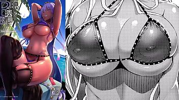 play Mydoujinshop - Anime Girl zeigt ihre großen Titten, die aus einem Bikini fallen ~ fast transparent uo Denim Fate Grand Order Hentai Comic