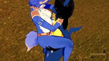 Reproducir Star fox pokemon star fox pokemon furry hentai 3d yiff- krystal x lucario boobjob & follada con creampie en su coño y se corre en sus tetas - dibujos animados japoneses manga anime porno