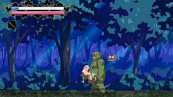 play Chica elfa teniendo sexo con hombres orcos en elves of fornica forest action hentai game