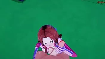 play Atom eve es follada en pov en una azotea. hentai invencible.