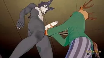 play Beastar yaoi - luigi si masturba i legosi e si fa sborrare in faccia poi lo scopa con sborrata dentro - peloso yiff anime manga giapponese gay