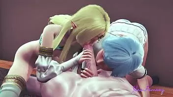 play Yaoi femboy yuki & blue - trio pompino con sperma in bocca e anale con sborrata nel culo - sissy femboy manga anime giapponese video gay