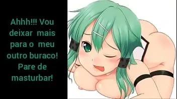 play Joi hentai shinon (sword art online) (com onahole) traduzido