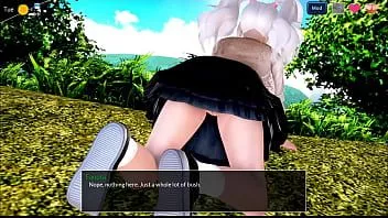 play 3 - mansión mítica - linda compañera de cuarto adolescente perdió sus bragas en el parque. (doblaje)