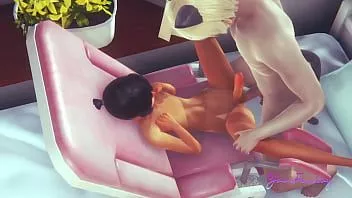 Redare Yaoi femboy simon - cum poate acest femboy să țină pula aceea uriașă?