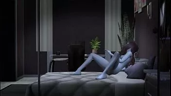 Redare Vampir de un secol fuge cu o virgină într-un hentai 3d de vis umed