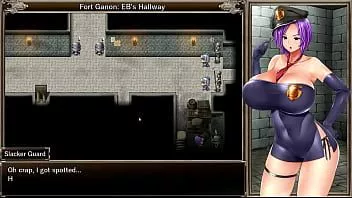 play Karryn'in hapishanesi [rpg hentai oyunu] ep.1 yeni müdür gardiyanın yerde otuzbir çekmesine yardım ediyor
