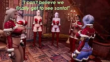 Jouer Des filles sexy veulent avoir des relations sexuelles avec le père Noël