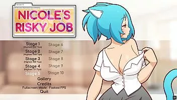 play Trabajo arriesgado de Nicole [juego porno hentai] ep.4 la camgirl se masturba mientras mira sus tetas expuestas