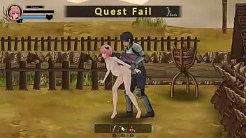 Reproducir Chica de cabello rosa teniendo sexo con soldados en el nuevo video hentai del gremio de súcubos