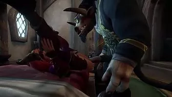 Jouer Elfe rousse prend tauren dick dans le cul | parodie de warcraft