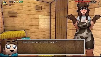 play Hornycraft [parody hentai game pornplay ] ep.8 menemukan creeper seksi yang tidak biasa dengan payudara besar