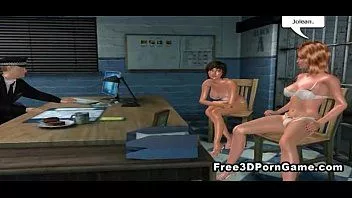 Jouer Deux miels de dessin animé 3d sexy se font interroger