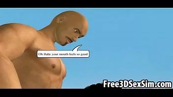 Afspelen Sexy 3D cartoon honing wordt hard geneukt op een boot