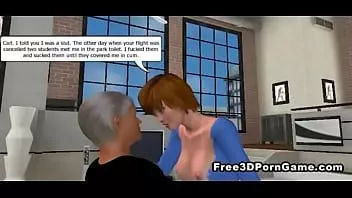 Abspielen Sexy 3D-Cartoon-Hottie zeigt ihre perfekten Titten