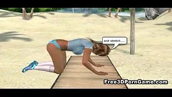 Play Sexy 3d cartoon hottie showing off what shes got