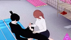 play コイカツ: チェンソーマン ヘンタイ ゲーム - 熱い手コキ、フェラ、クリームパイ アクション