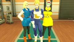 play Dragon Ball Z: Vegeta'nın Anal Fethi - Vegeta, Bulma ve Sevgilisini Pound Ediyor