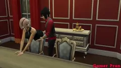 play Hentai Tutkusu: Yasak Bir Karşılaşmada Naruto ve Tsunade, Sasuke Sakura'yı Mutfağa Alırken