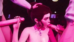 play La tripla minaccia dello studente: due cazzi e un'orgia in un anime 3D