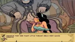 Reproduzir Hentai Princesa Jasmine sem censura: aventura de peitos de desenho animado de morena sexy no mundo de Aladdin (parte 20)