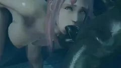 play Linda garota asiática em intenso encontro Hentai 3D com Monster Cock