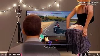Play Double homework | horny blonde teen girlfriend tries to distract boyfriend from gaming by showing her hot big ass and riding his cock | my sexiest gameplay moments | part #14
