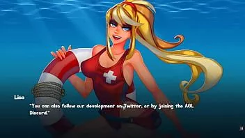 Reproduzir Meninas ao mar [jogo fofo hentai] ep.1 meninas sexy de sereia e salva-vidas na praia