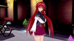 play Hentai Heroes: Rias Gorgon Swallows Issei's Monster Cock