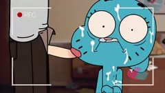 play Gumball कार्टून नंगा नाच: बिना सेंसर 3 डी हेनतई एक्शन