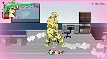 再生 彼女の病気のサーバーの変態ゲームでエイリアンの男性やモンスターとセックスをしているかわいい女の子