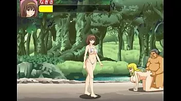 再生 BT島でたくさんの男性とセックスをしているかわいいビキニの女の子が変態ゲームを演じる新しいゲームプレイ