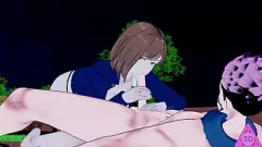 Oynat Bir Hentai karşılaşmasında Jujutsu Kaisen'den Nobara Kugisaki: Sıcak Blowjob, Handjob ve Cumshot Action