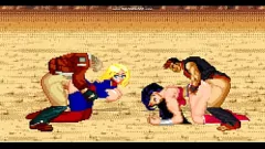 play Хентай Муген борьба: Ким Донг Хван и Терри против Чудо -Женщина и мисс Марвел