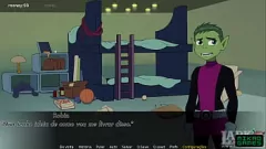play Teen Titans: Fiz Mutano verandert in een vrouw - een wilde masturbatiesessie met Starfire en Raven
