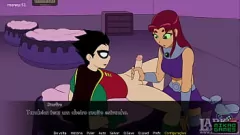 play Handjob Heaven: Cartoon Cuties Starfire en Raven worden stout in 'Teen Titans' Parody