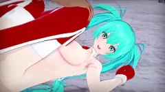 Jouer CUMSHOT Noël: Sexy Hatsune Miku Teen Pussy & Big Tits in Hardcore Action