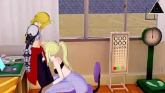 play Fuggita sega con bionda adolescente Edward Winry di FullMetal Alchemist