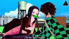 play Handjob rápido com Tanjiro de Nezuko Demon Slayer em Anime Hentai sem censura