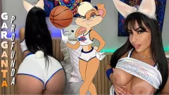 play Cosplay de Páscoa com Lolla Bunny: Deepthroating, Cumming em Big Boobs e Big Ass se