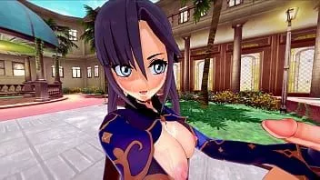 تشغيل منى تحصل على الوجه ومارس الجنس في الحمار - Genshin Effect Porn