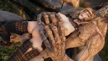 Jouer Compilation de monstres skyrim de lubrique luna 1 trolls, géant et ours-garou