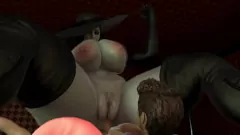 Играть 3D BBW Lady Dimitrescu становится странным с большими членами и рабством