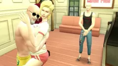 Play Trained Sexual Android in Hardcore 3D Hentai Anal Action by Perverted Master Roshi, While Husband Watches