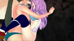 Odtwórz Śliczne lesbijki anime Florina i Lyn podczas parowej sesji strapon
