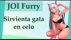 Riproduci Hot Furry Hentai Joi: masturbare con Meow Maid in CELO