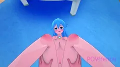 Redare Konosuba: transformarea divinității lui Aqua în euforie pornografică