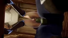 চালান এই বন্য হেনতাই গ্যাংব্যাং-এ একটি অর্ক এবং একটি মানব টেক তার ভিতরের পুনর্বিন্যাস করছে