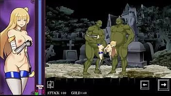Riproduci Simpatica ragazza guerriera hentai che fa sesso con grandi uomini orks in golden senki nuovo video di gameplay